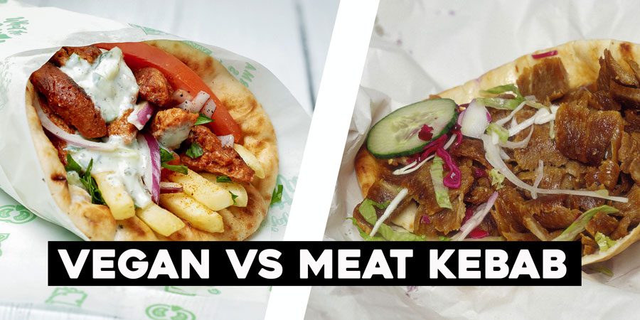 Plant Based Kebab vs Meat Kebab